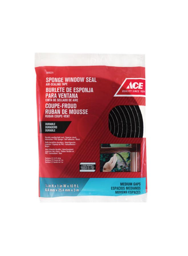 M-D Building Products High-Quality Rubber Sponge Window Seal Weatherstrip Black - Image 1