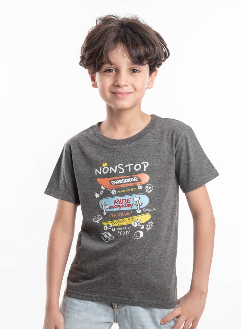 T-Shirts For Boys 100% Cotton (4-6-8) Years  - Image 1