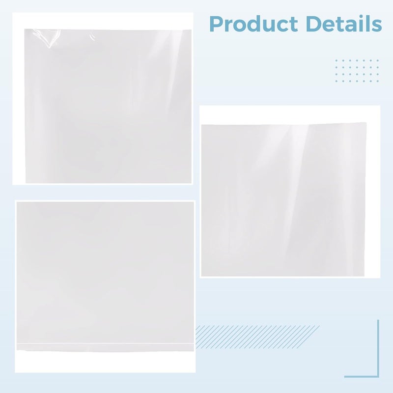 6 Pcs Extra Large Heavy Duty Plastic Drawstring Bags, Clear 47.2 X 59.1 in, Ideal for Moving Storage, Waterproof & Dustproof - Image 5