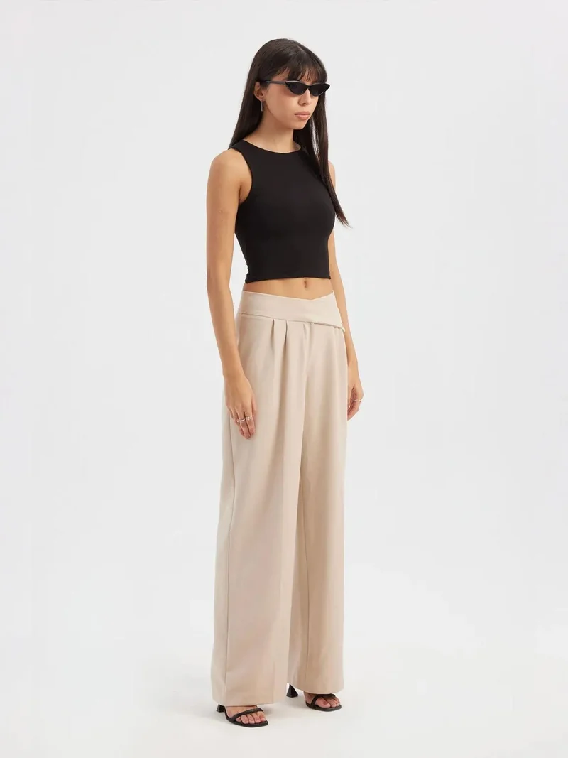 HICCUP Round Neck Basic Tank Top