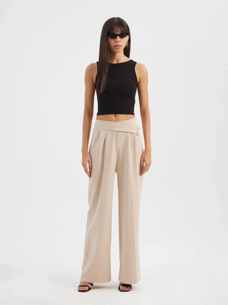 HICCUP Round Neck Basic Tank Top