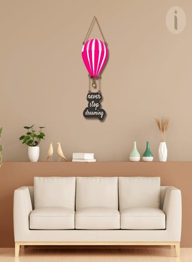 Art Monk Never Stop Dreaming Wooden Wall Hanging item for Living Room | Bedroom | Home Decor | Gifts | Quotes Decor Item | Wall Art For Hall | Mdf Wall Decoration - Image 2