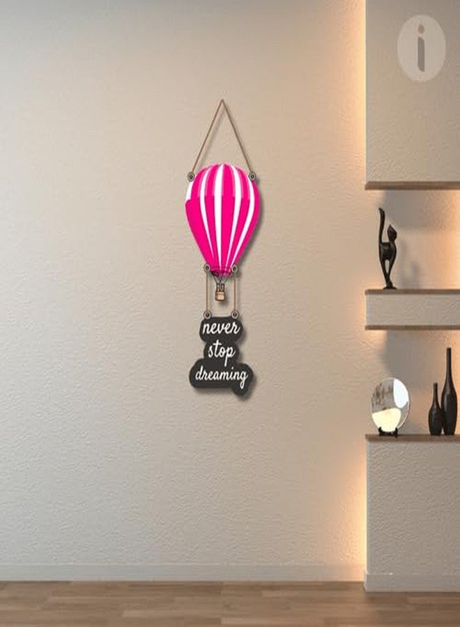 Art Monk Never Stop Dreaming Wooden Wall Hanging item for Living Room | Bedroom | Home Decor | Gifts | Quotes Decor Item | Wall Art For Hall | Mdf Wall Decoration - Image 3