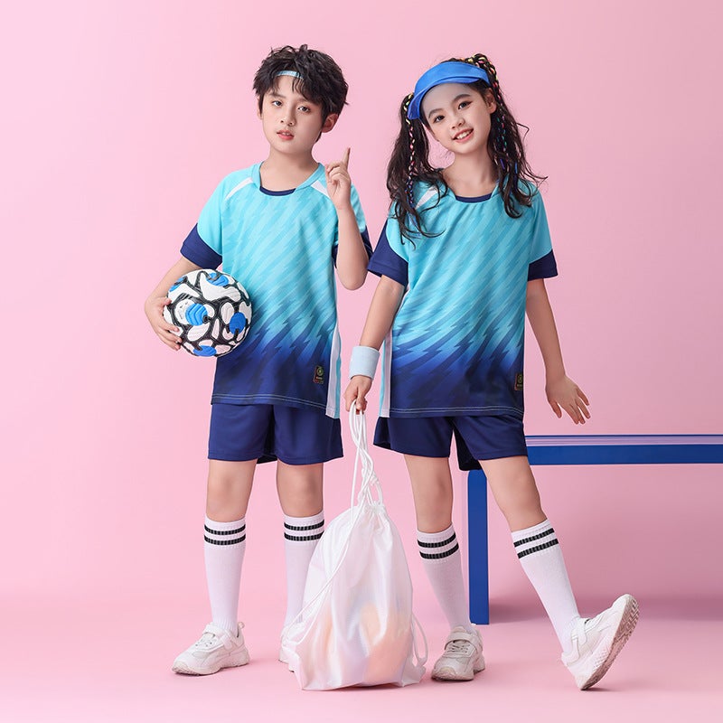 [Feidun Factory Store] Children'S Football Suit Kindergarten Baby Performance Suit Football Jersey Performance Suit Summer - Image 3