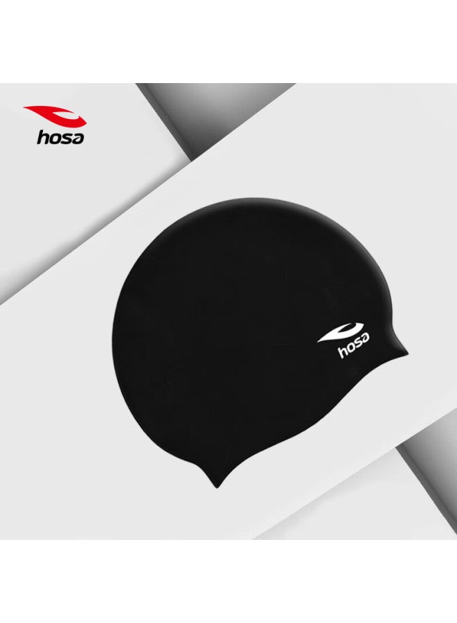 Hosa Unisex Silicone Waterproof Swim Cap With High Elasticity, Comfortable Fit, Long Hair Protection, And Ear Protection - Image 4