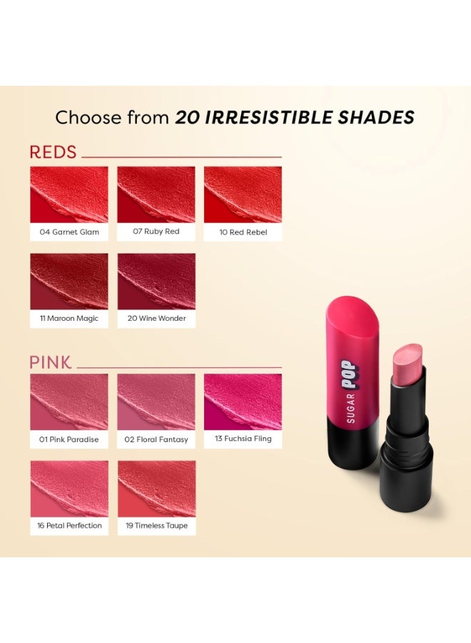 SUGAR POP Ultrastay Transferproof Lipstick | 100% Transferproof | Waterproof Matte Lipstick | Vitamin E | 4 gm - 13 Fuchsia Fling - Image 2