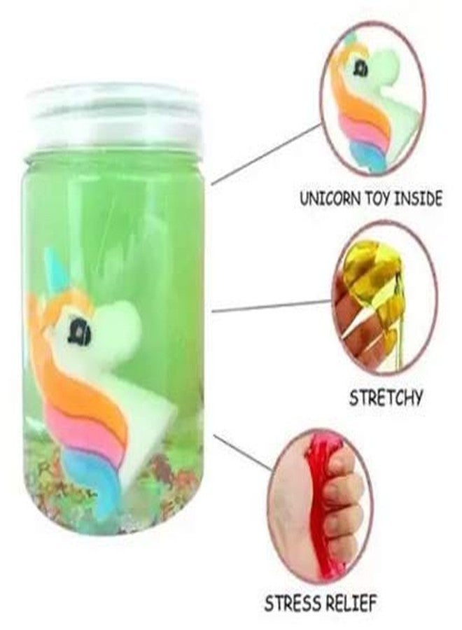 Atipriya Unicorn Slime Super Soft Toy for Over 3 Years Old with Unicorn Inside Slime for Kids (Set of 8) Each Bottle 150 ml(150mlx8) - Image 3