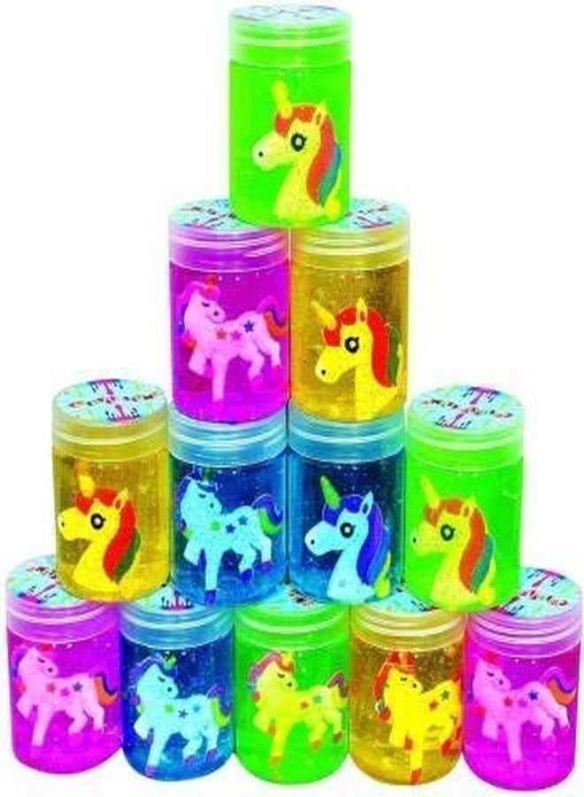 Atipriya Unicorn Slime Super Soft Toy for Over 3 Years Old with Unicorn Inside Slime for Kids (Set of 8) Each Bottle 150 ml(150mlx8) - Image 1