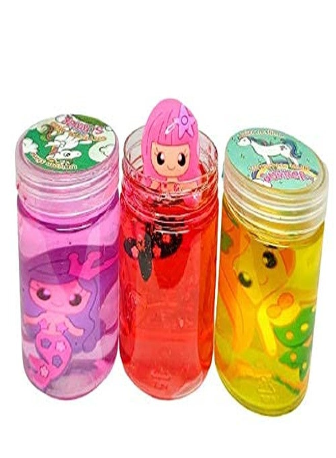 Atipriya Unicorn Slime Super Soft Toy for Over 3 Years Old with Unicorn Inside Slime for Kids (Set of 8) Each Bottle 150 ml(150mlx8) - Image 4