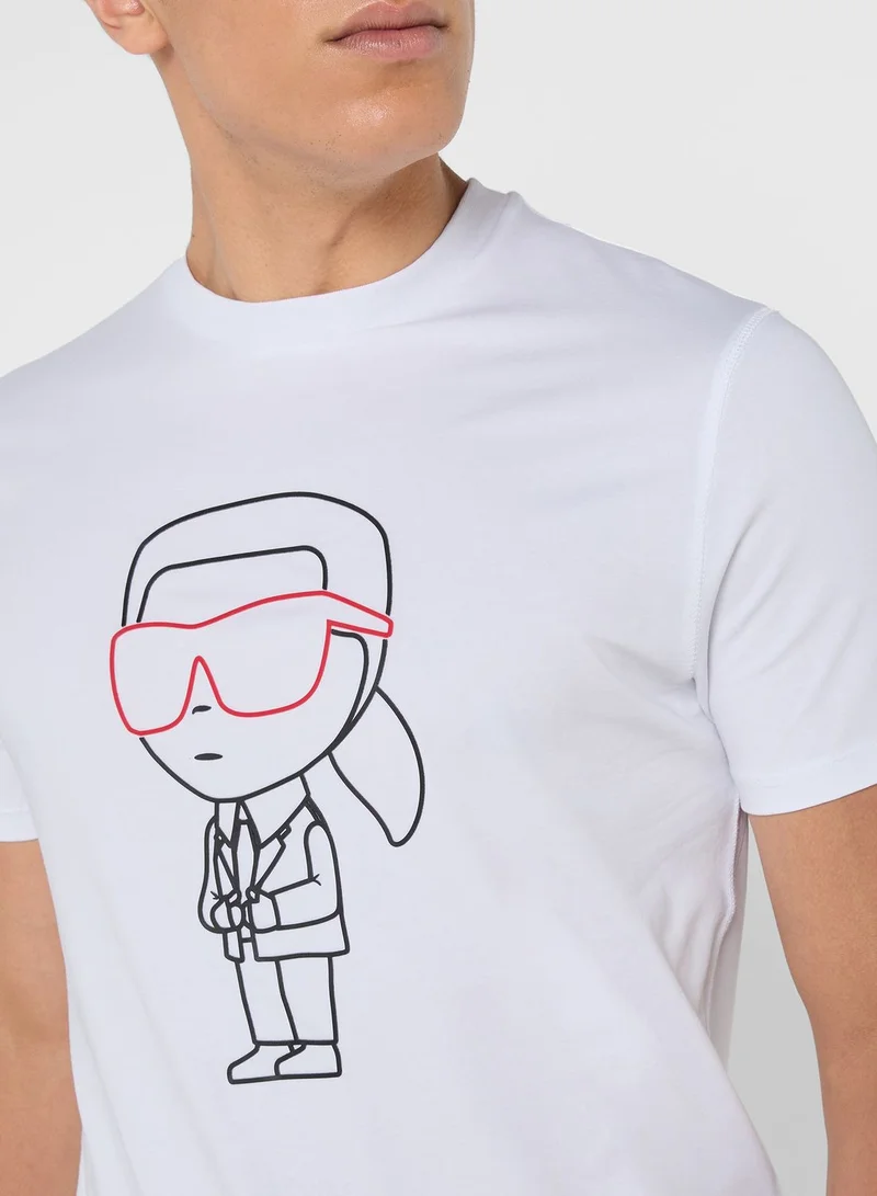 Karl Lagerfeld Casual Crew Neck T-Shirt