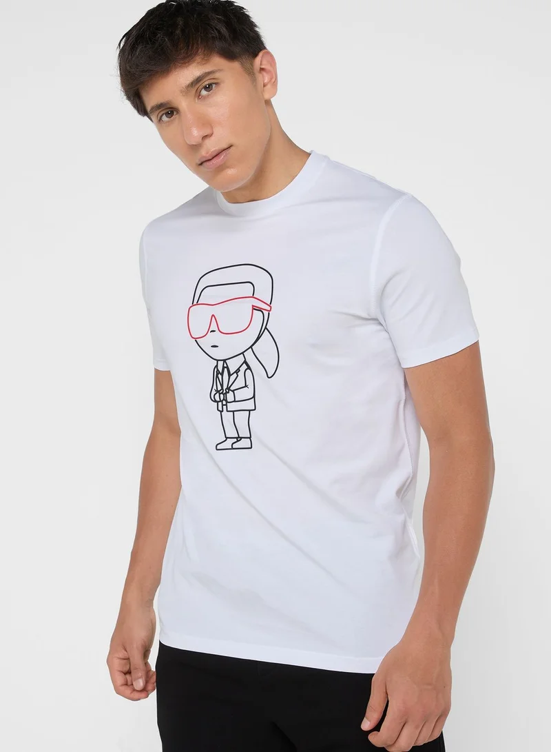 Karl Lagerfeld Casual Crew Neck T-Shirt