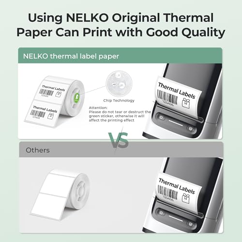 Nelko Thermal Labels for Nelko PM220 Label Maker, 1.57'' x 1.18'' (40x30mm) Thermal Sticker Label, Waterproof, Multi-Purpose Label Tape, 1 Roll of 230 Self-Adhesive Thermal Paper (Transparent) - Image 3