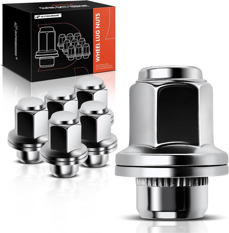 A-Premium Wheel Lug Nuts Set for INFINITI QX56, QX80 & Nissan Armada - 6 Pieces - Image 1