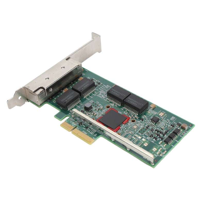 PCIe X4 Network Card: 4-Port BCM5719 Gigabit Ethernet High Performance Adapter - Multi Core Server IO Virtualization Support for Enterprise Data Center & HPC Clusters - Image 1