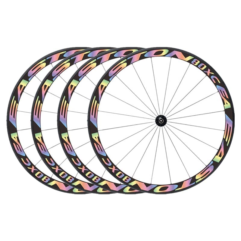 MoJyetli 4Pcs Bike Stickers Bicycle Wheel Rims Light Safety Reflective Stickers Decal for Bikes Bicycles Motorcycle Decoration Type 13