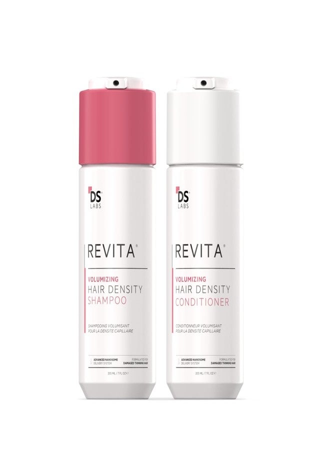 DS LABORATORIES DS Labs Women's Revita Volumizing Shampoo & Conditioner - For Fine, Flat, Thinning Hair, Weightless Root Lift, Supports Hair Density, Sulfate-Free, Color-Safe (205 mL Each, 2 Count) - Image 1