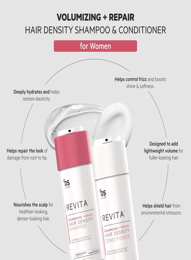 DS LABORATORIES DS Labs Women's Revita Volumizing Shampoo & Conditioner - For Fine, Flat, Thinning Hair, Weightless Root Lift, Supports Hair Density, Sulfate-Free, Color-Safe (205 mL Each, 2 Count) - Image 2