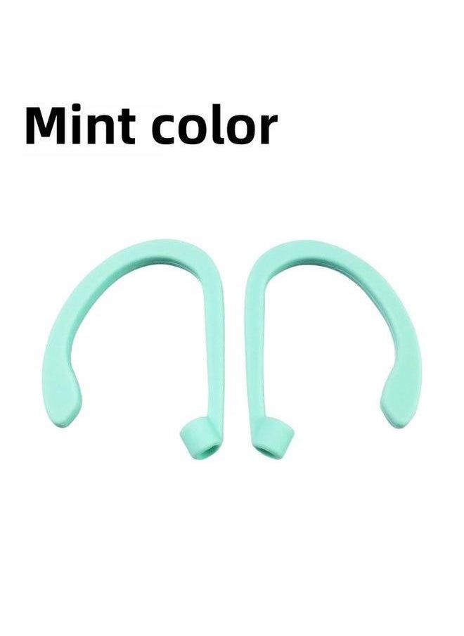 Generic - Suitable For Air Pods Anti-lost Ear Hanging Apple Bluetooth Headset Sports Wireless Silicone Hanging-Color:dark Gray Left And Right Pair (naked)-Model:General - Image 1