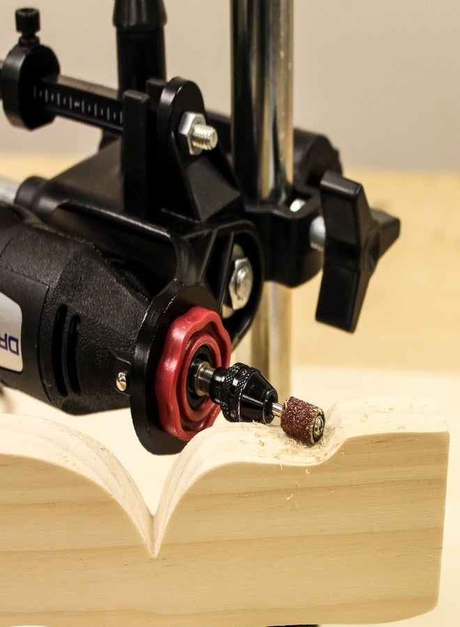 Milescraft 1097 ToolStand - Variable Speed Drill Press Stand (compatible with Dremel). Rotary Tool Not Included, Black - Image 5