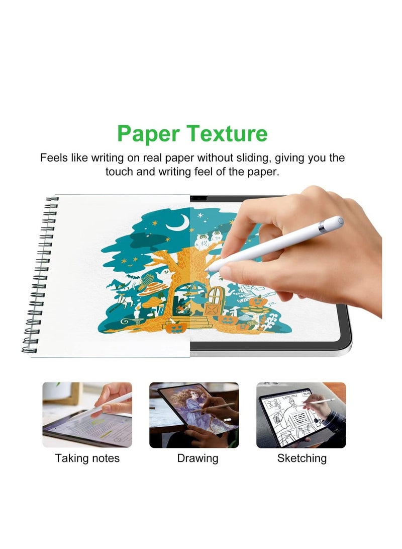 Paperfeel Screen Protector Compatible with iPad 12th(A18)/iPad 11th(A16)/iPad 10th Generation (10.9/11 Inch, 2022/2025), Write Like on Paper/High Sensitivity/Anti Glare, Compatible with Apple Pencil - Image 5