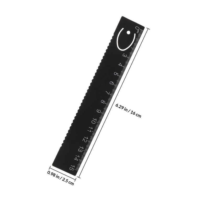 Metal Drafting Ruler Set 4pcs with Protractor and Triangle Ruler for Engineering Drawing - Image 3