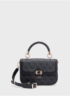 GUESS Orlina Logo Top Handle Flap Satchel  - Image 1