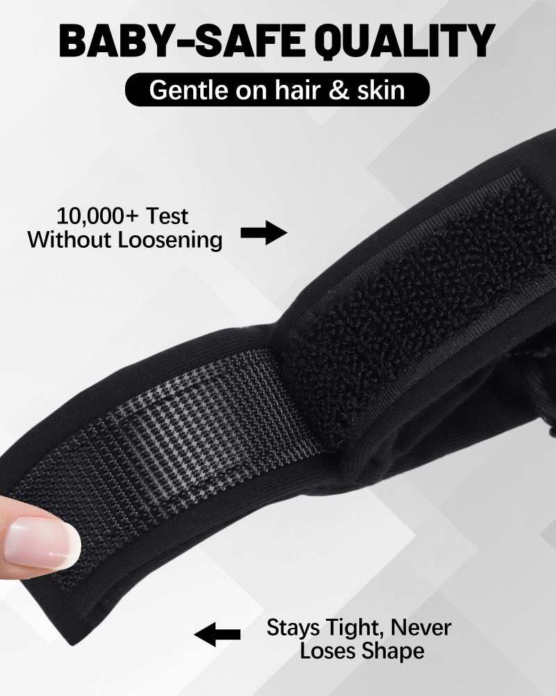 Ababalaya Adjustable Satin Lined Halo Turban Durag for Men &Women, Twisted Tassel Head Wraps, Beanie Hats for Hair Loss, Black, 1 PCS - Image 4