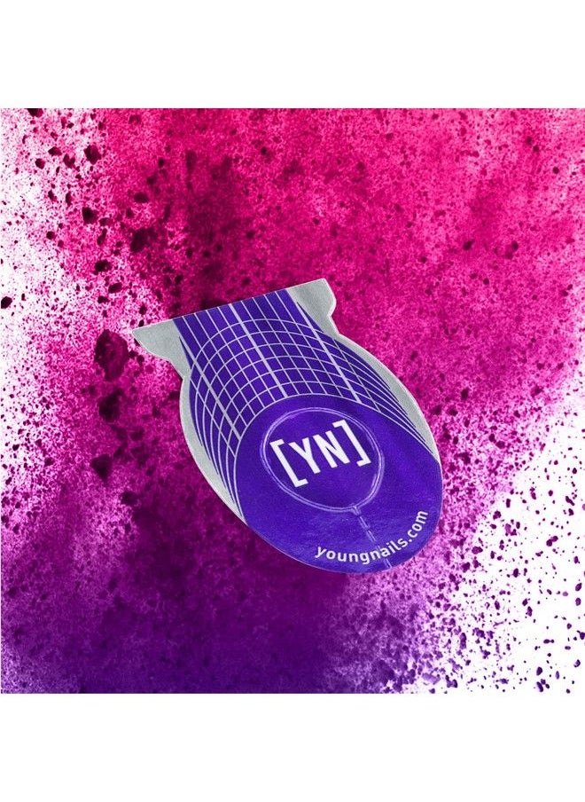 Young Nails - Yni Artistic Nail Forms For False Nails. Salon Quality Nail Extension Product For Beginners And Professionals. Easy Guides To Build Out Long Elegant Strong Nails 500 Count - Image 1