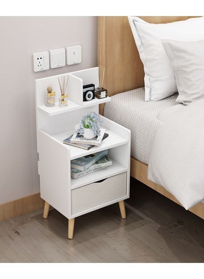 C&C Home - Modern Design 3 Shelfs and 1 Drawer Side Table 36.5 x 27.5 x 71 cm - Image 1