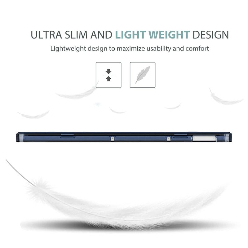 ProElite Case Cover for Xiaomi Redmi Pad 2 11 inch Cover, Smart Flip Case Cover for Xiaomi Redmi Pad 2 11 inch Translucent Back with Stylus Pen [Auto Sleep Wake Feature], Dark Blue - Image 5