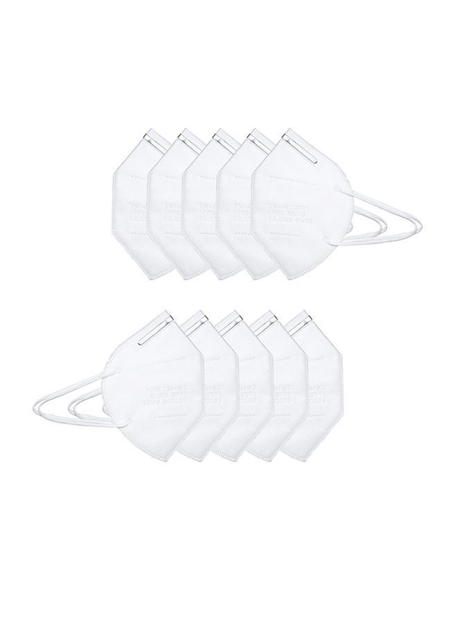 NIBEMINENT 10-Piece 4-Layer KN95 Disposable Anti Dust Mouth Mask With Earloop - Image 1