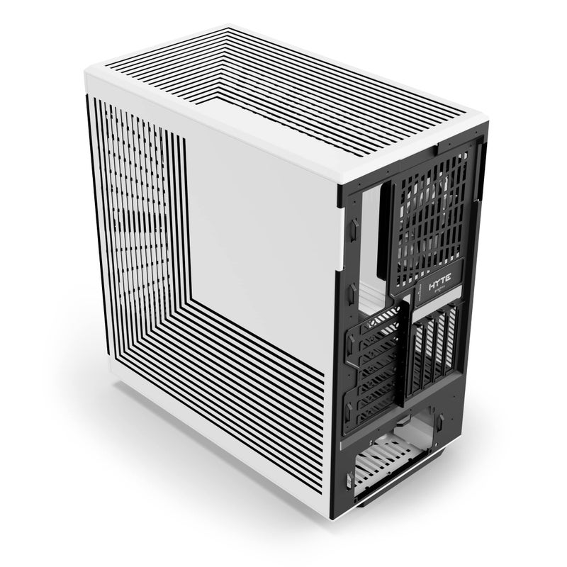 Hyte Y40 Modern Aesthetic Panoramic Tempered Glass Mid-Tower ATX Computer Gaming Case with PCIE 4.0 Riser Cable Included, White (CS-HYTE-Y40-BW) - Image 3