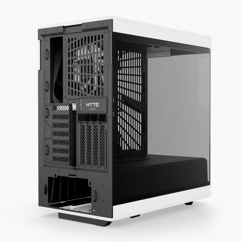 Hyte Y40 Modern Aesthetic Panoramic Tempered Glass Mid-Tower ATX Computer Gaming Case with PCIE 4.0 Riser Cable Included, White (CS-HYTE-Y40-BW) - Image 5