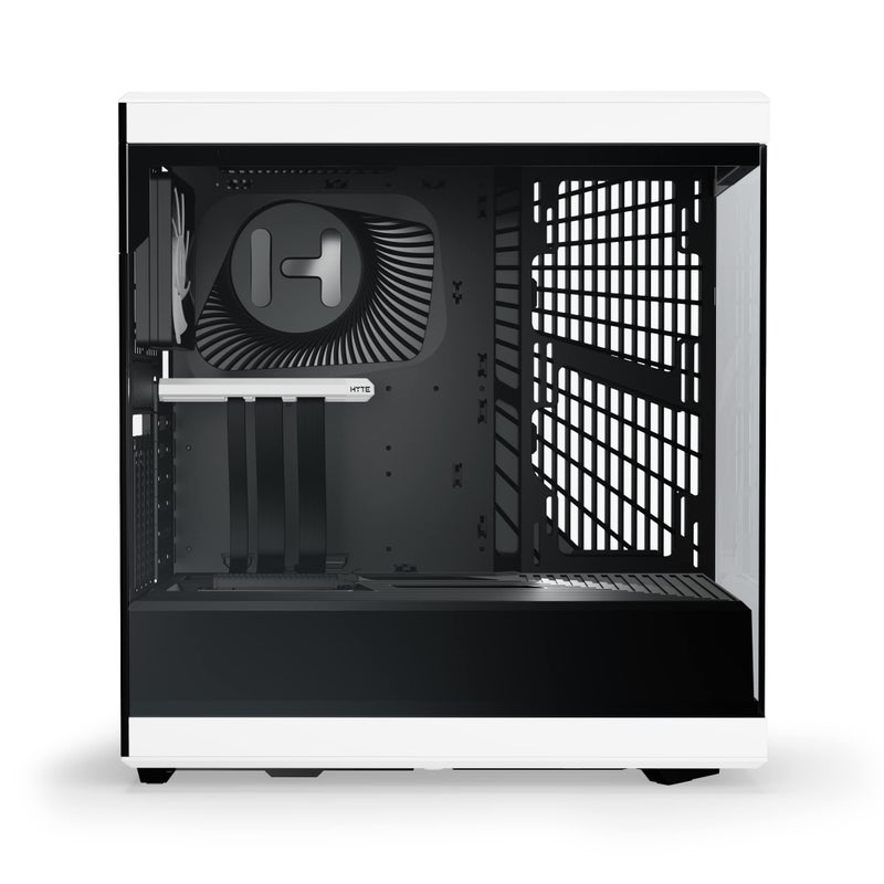 Hyte Y40 Modern Aesthetic Panoramic Tempered Glass Mid-Tower ATX Computer Gaming Case with PCIE 4.0 Riser Cable Included, White (CS-HYTE-Y40-BW) - Image 4