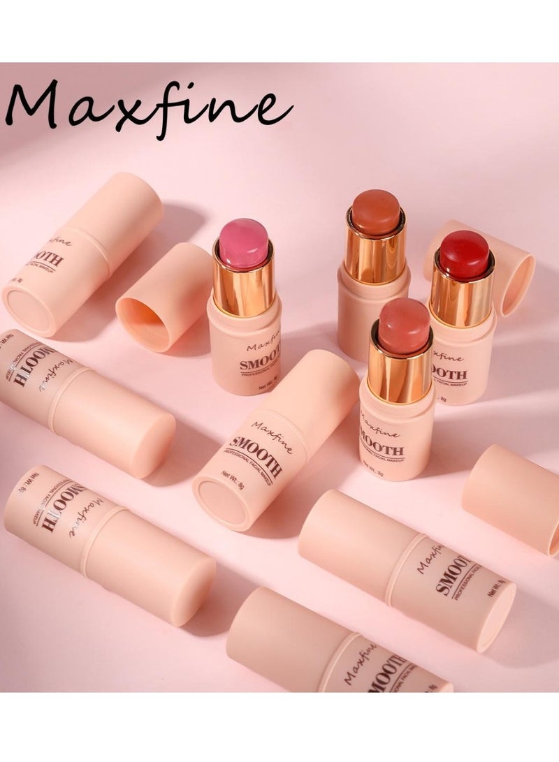 Maxfine 3 in 1 Multi Stick for Lipstick Blush and Eyeshadow Professional Facial Makeup Multi Stick for Lips Cheeks and Eyes Long Lasting Smooth Blush Stick Blusher Tinted Moisture Stick 05  - Image 3