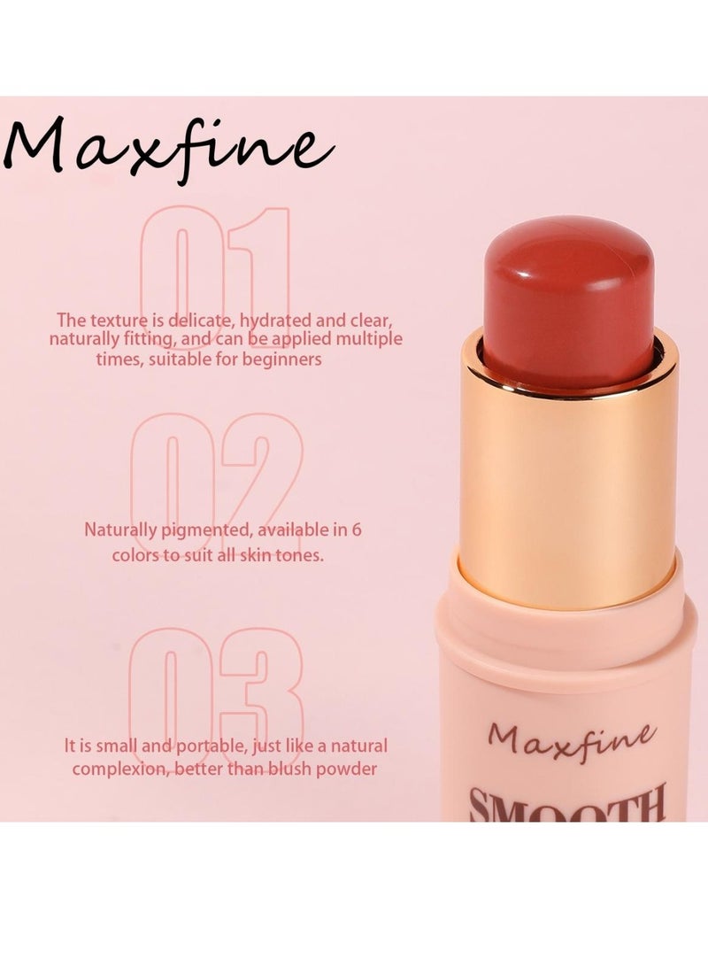 Maxfine 3 in 1 Multi Stick for Lipstick Blush and Eyeshadow Professional Facial Makeup Multi Stick for Lips Cheeks and Eyes Long Lasting Smooth Blush Stick Blusher Tinted Moisture Stick 05  - Image 4
