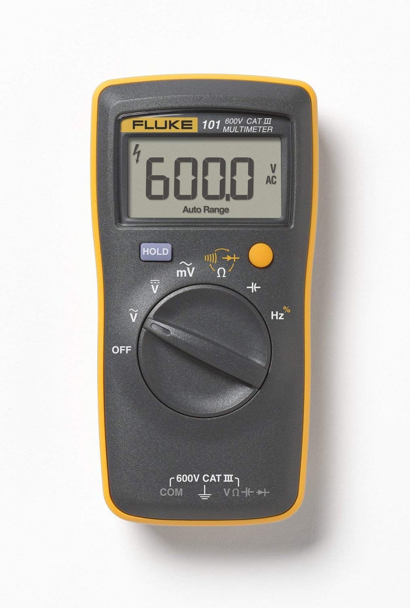 FLUKE Fluke 101 Digital Multimeter 6000 Counts Volt Meter IP40 ACDC Volt Ohm Tester Continuity Test with Buzzer Portable Electrical Tool Tests Live Wire  - Image 1