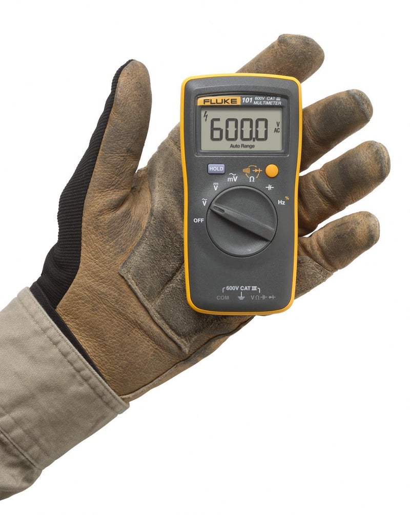 FLUKE Fluke 101 Digital Multimeter 6000 Counts Volt Meter IP40 ACDC Volt Ohm Tester Continuity Test with Buzzer Portable Electrical Tool Tests Live Wire  - Image 3