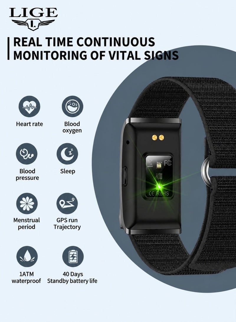 LIGE 2026 New Fashion Wristwatches For Men and Women ,127+ Sports Modes And Fitness Wearable ,Specially Designed For Sports ,Heart Rate Variability ,Stress Testing ,One-Click Measurement ,40Days Standby Battery Life ,Gifts for Ladies and Mens - Image 5