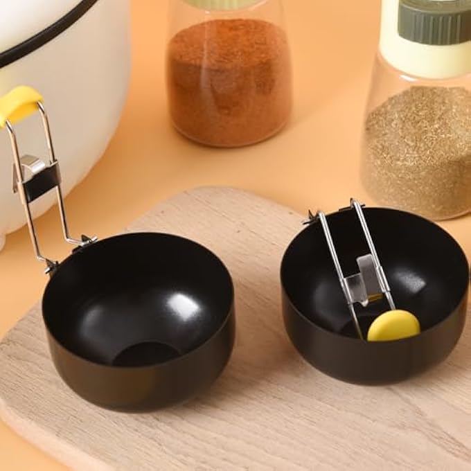 DILUSILK 2 Pack Stainless Steel Egg Poacher Collapsible Hang Ear Egg Boiler Egg Rings NonStick Egg Poacher Pan Poached Egg Maker For Perfect Poached Eggs - Image 4