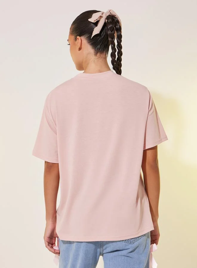 Take Two Take Two Graphic Print Round Neck T-Shirt