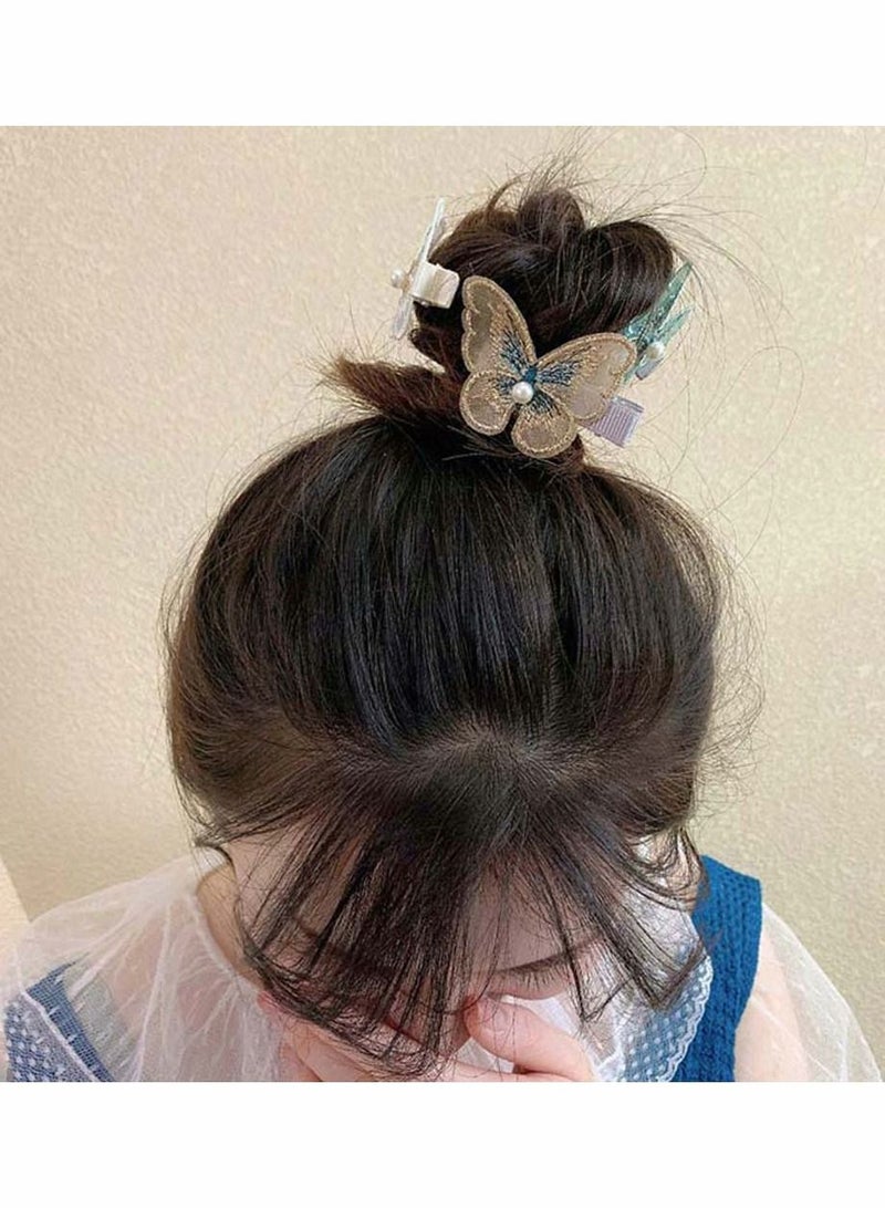 سيوسي 10 قطع فراشة مقاطع الشعر دبوس الشعر لطيف إكسسوارات الشعر التطريز الحرفية DIY بها بنفسك الحرفية المطرزة مقاطع الشعر المشابك الصغيرة لطيف إكسسوارات الشعر دبوس الشعر للفتيات - Image 4