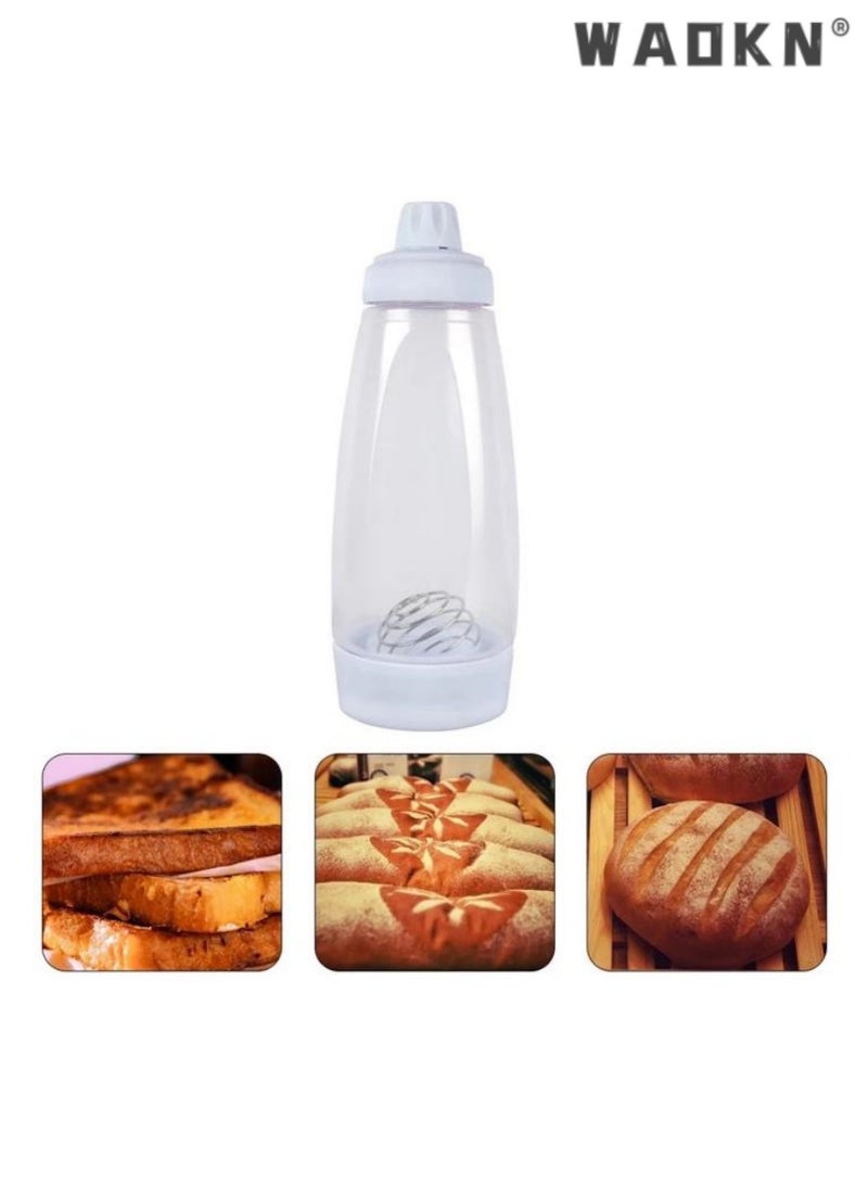 WAOKN Portable Handheld Batter Dispenser,Ideal for Making Pancakes, Crepes, and Other Baked Goods , Easy-to-Use Mixing and Measuring Container with Built-in Level Indicators for Dispensing - Image 5