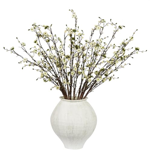 Melorca&Guilla Artificial Plants,6PCS 37.5" Green Faux Branches for Vase,Faux Greenery Stems Fake Plants Artificial Plants & Flowers for Shop Garden Office Home Décor (6, Greenery Stems 01) - Image 1