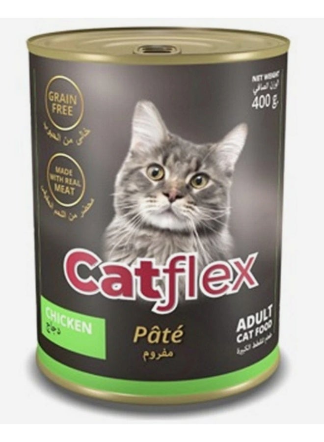 CAT FLEX Adult Cat Food, Classic Chicken Flavor, 400g Pack