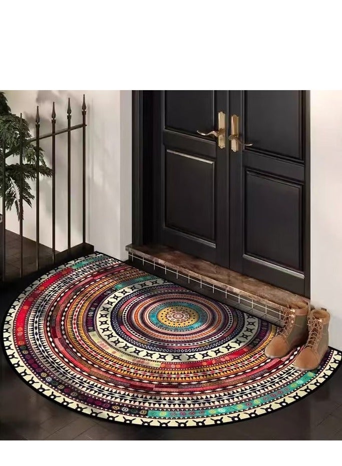Half circular Door Mat Welcome Mat Front Door Mat Outdoor for Home Entrance Outdoor Mat for Outside Entry Way Doormat Entry Rugs - Image 1
