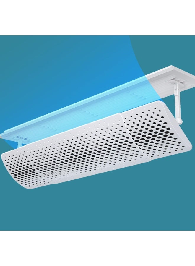 Seemo Central Air Conditioner Deflector, Adjustable AC Air Flow Deflector, Side Outlet Air Vent, 73-105cm Telescopic, Adsorb Peculiar Smell Windshield,Baffle Wind Guide, Anti-Direct Blowing  - Image 1