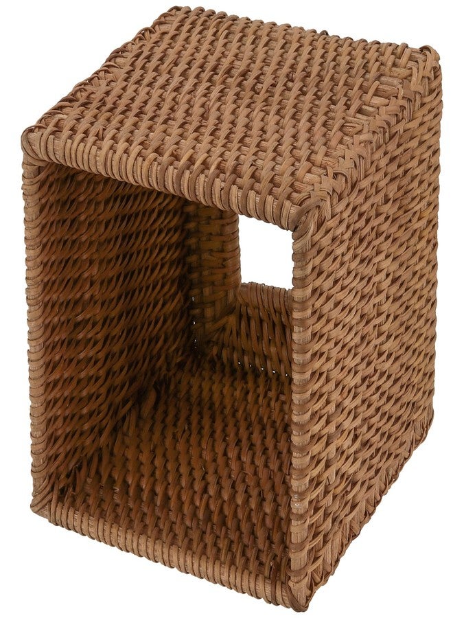SEHOI 2 PCS Rattan Tissue Box Cover, Rattan Square Tissue Box, Wicker Tissue Box Holder Woven Paper Holder for Home, Restaurants, and Offices Use, 5.5 x 5.5 x 5.5 Inch - Image 4