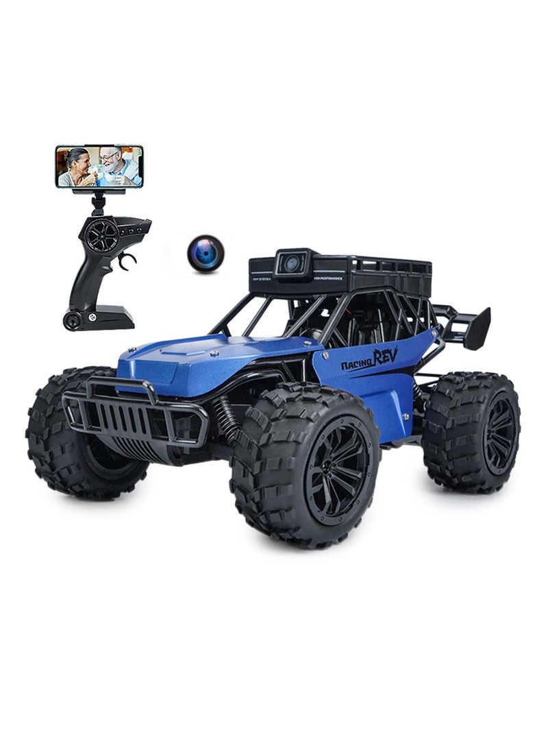 Toyland Rechargeable Remote Control RC Car With HD FPV Wi Fi Camera All Terrains Electric Toy Off Road High Speed RC Car Vehicle Truck Crawler for Children - Image 1