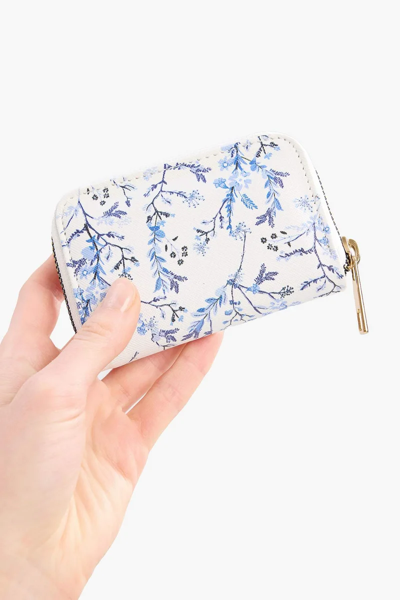 Defacto Woman Flower Faux Leather Coin Purse